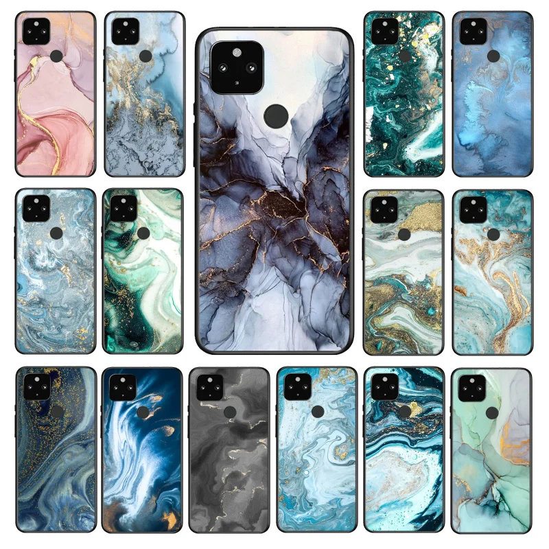 

Ink Dark Blue Marble Phone Case for Google Pixel 7 Pro 7 6A 6 Pro 5A 4A 3A Pixel 4 XL Pixel 5 6 4 3 XL 3A XL 2 XL