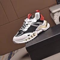 mens comfortable breathable running shoes and womens luxury brand designer style leather sneakers for men and women