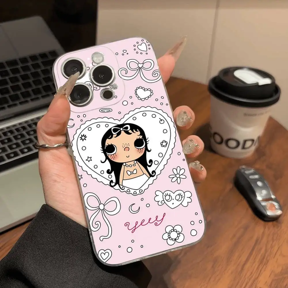 Фото Милый прозрачный мягкий чехол Yuy Kawaii для iPhone 15, 12, 14, 16, 17, 13 Plus, 11 Pro Max, 13 Pro №2