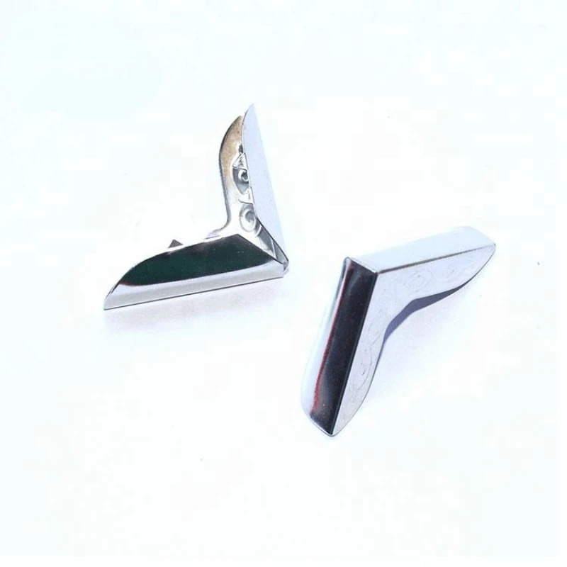 

Shiny Gold plating small size folding metal corner cover for name card book