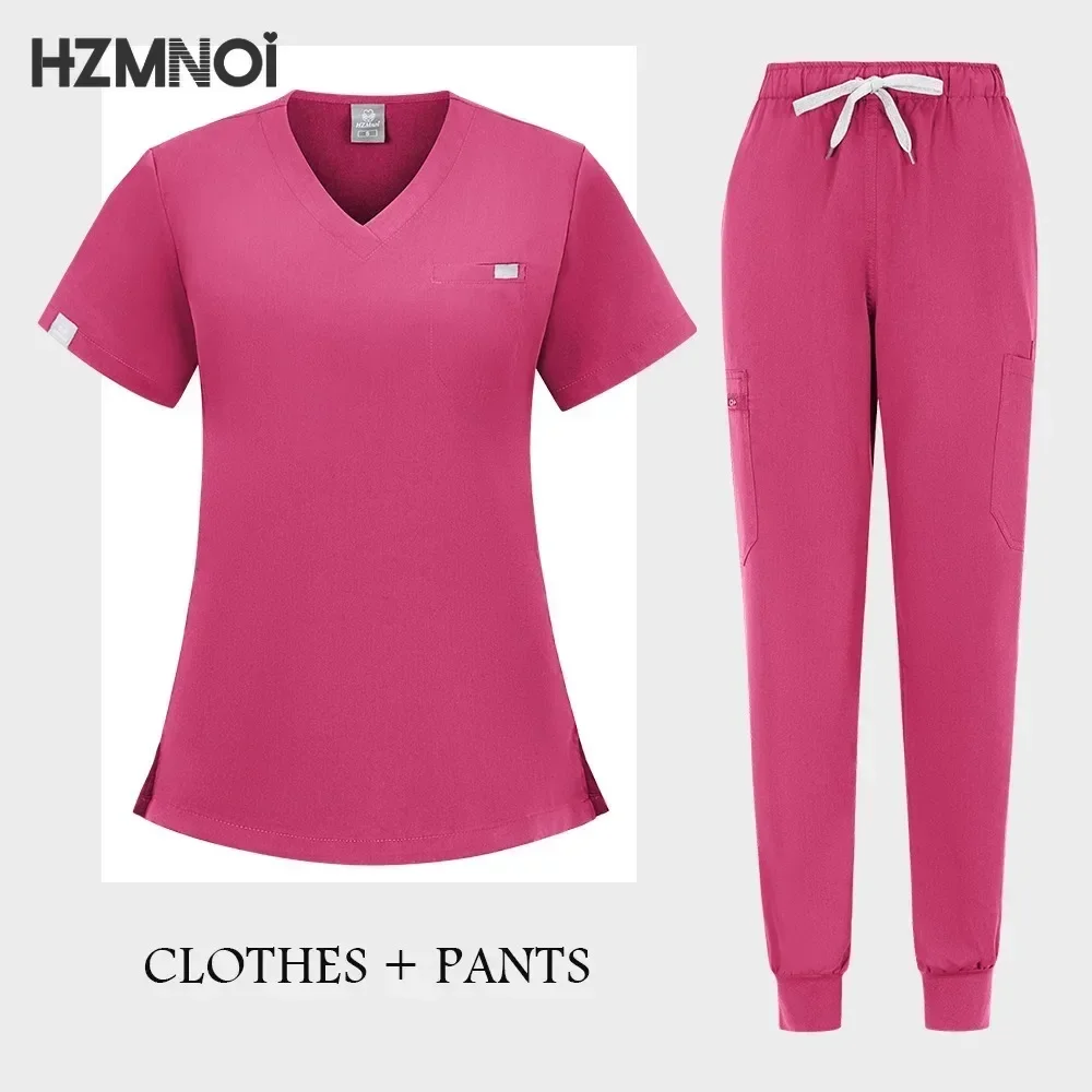 Больничная униформа оптовая продажа топы брюки для бега комплект медицинских