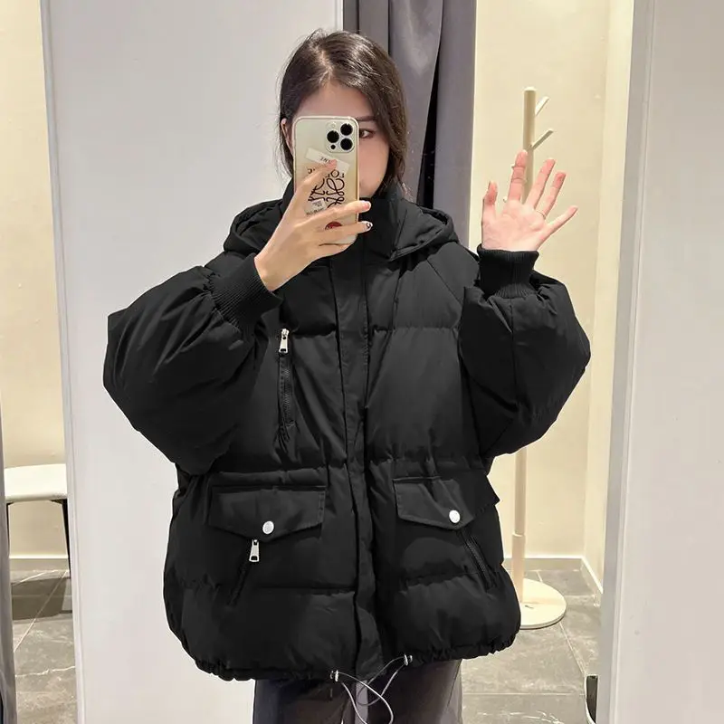 New Winter Coat for Women Parkas Jackets Hooded Cotton Padded Jacket Korean Fashion Bread Jacket Warm