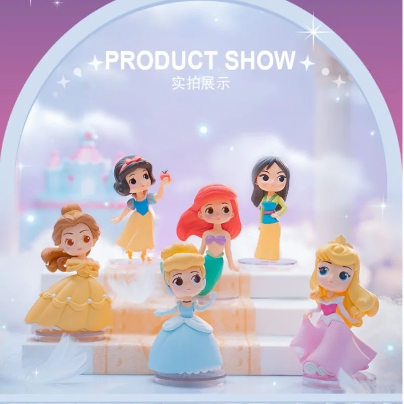 

Disney Princess Keychain Series Cartoon Arlo Cinderella Mulan Princess Blind Box Handmade Office Ornament Creative Toy Gift