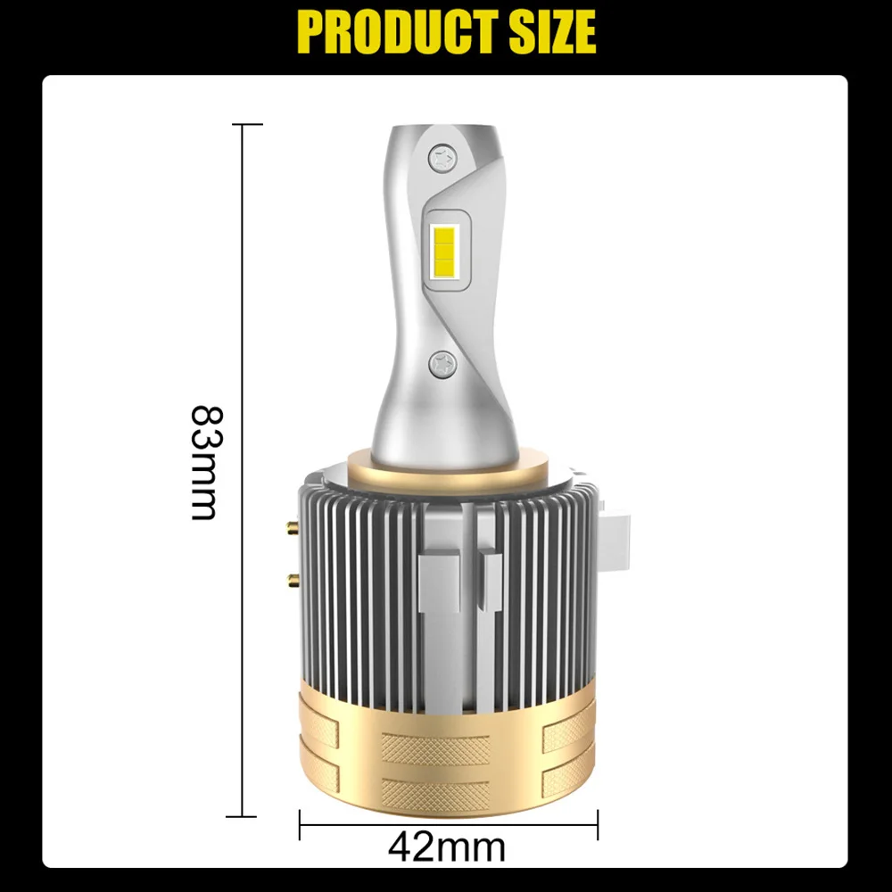 

High Power Super Bright GH7 LED Golf Car Headlight Bulbs with Decoding Integrated