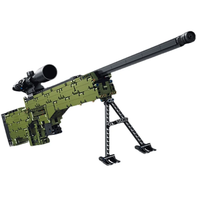 

AWM Building Blocks Military Sniper Rifle Model Military War Series PUBG 98K Bricks Difficult Challenge Assembly Toy Kid's Gifts