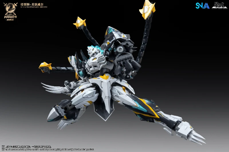 Фото В наличии: SNAA SC-012 Rampage Lion Bedivere Knights of the Round Table 1/144 — Модель-конструктор, фигурка, модная игрушка-меха, кукла №3