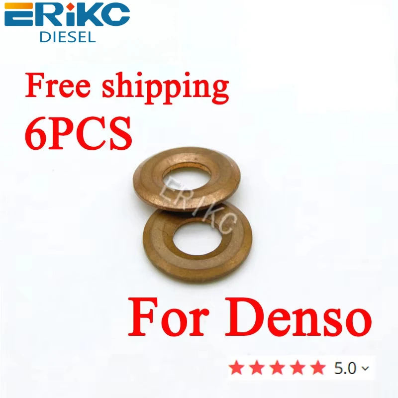 

ERIKC 6 шт. 23670-0L050 форсунка медная шайба теплозащитные кольца для Toyota Hilux E1022016