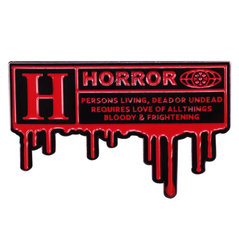 

B0424 Halloween Enamel Pins Horror Movie Brooches Clothes Backpack Lapel Badges Fashion Jewelry Accessories Gifts