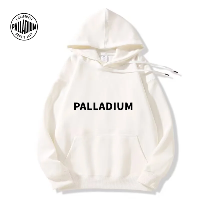 

PALLADIUM Autumn/Winter Men's Hoodie Fashion Embroidered Warm Casual T-shirt Street Harajuku Retro Hoodie