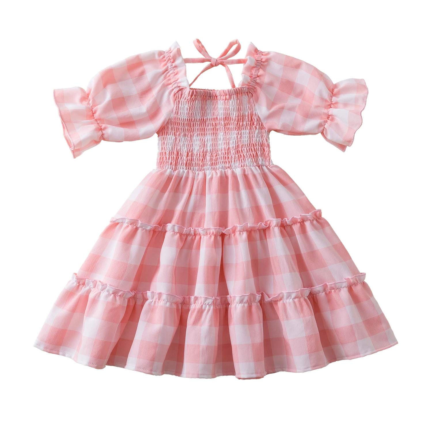 

Детское летнее платье с пышными рукавами, на Возраст 3-8 лет