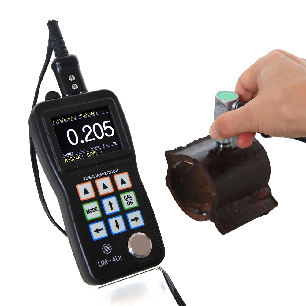 

Free Shipping YUSHI Portable Digital Ultrasound/Ultrasonic Thickness Gauge Meter 0.01mm