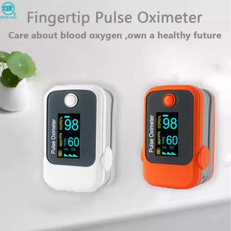 

Fingertip pulse oximeter SpO2 heart rate monitor oximeter OLED screen oximeter