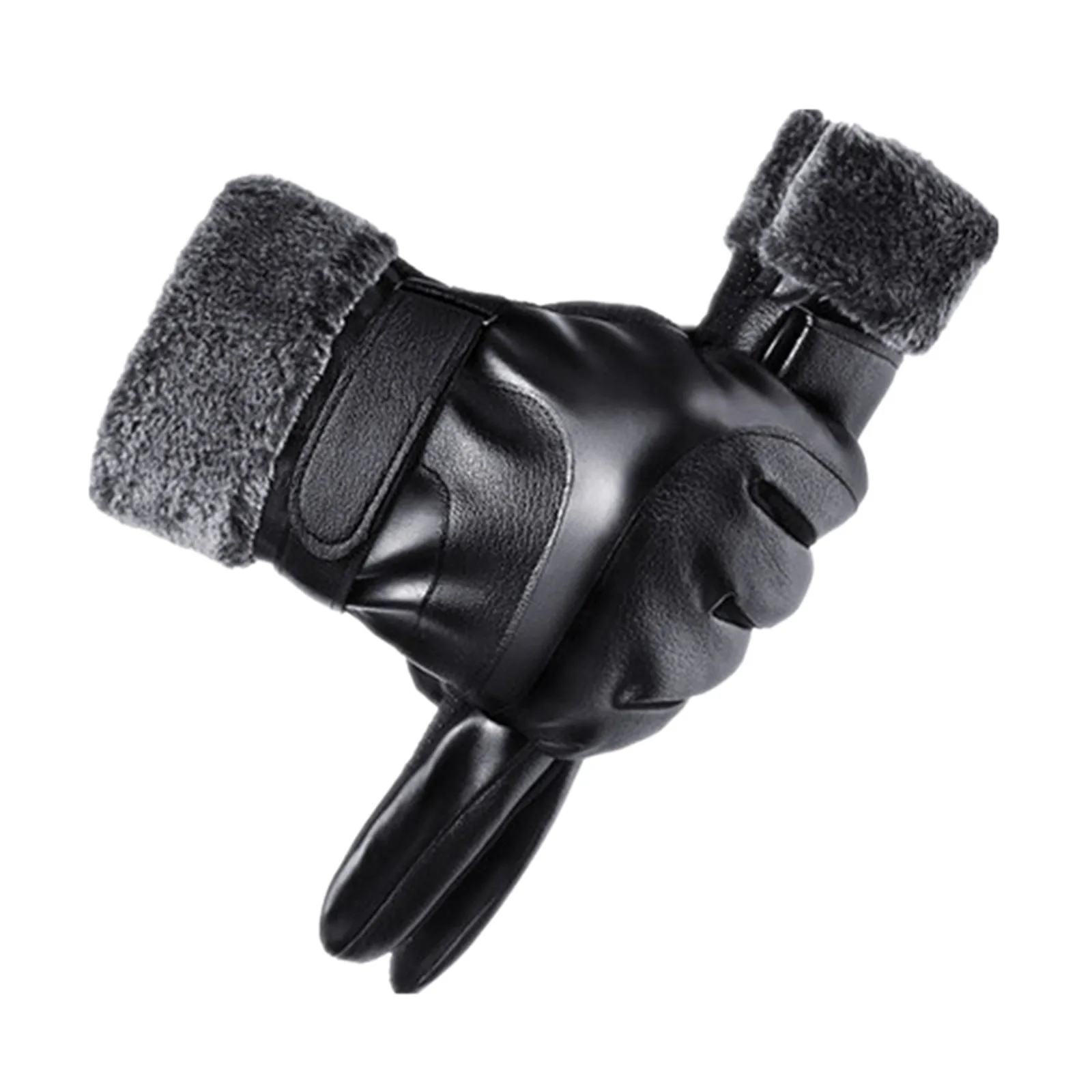 

Ветрозащитные теплые плюшевые кожаные перчатки мужские зимние теплые модные водонепроницаемые перчатки мужские перчатки для вождения из ...