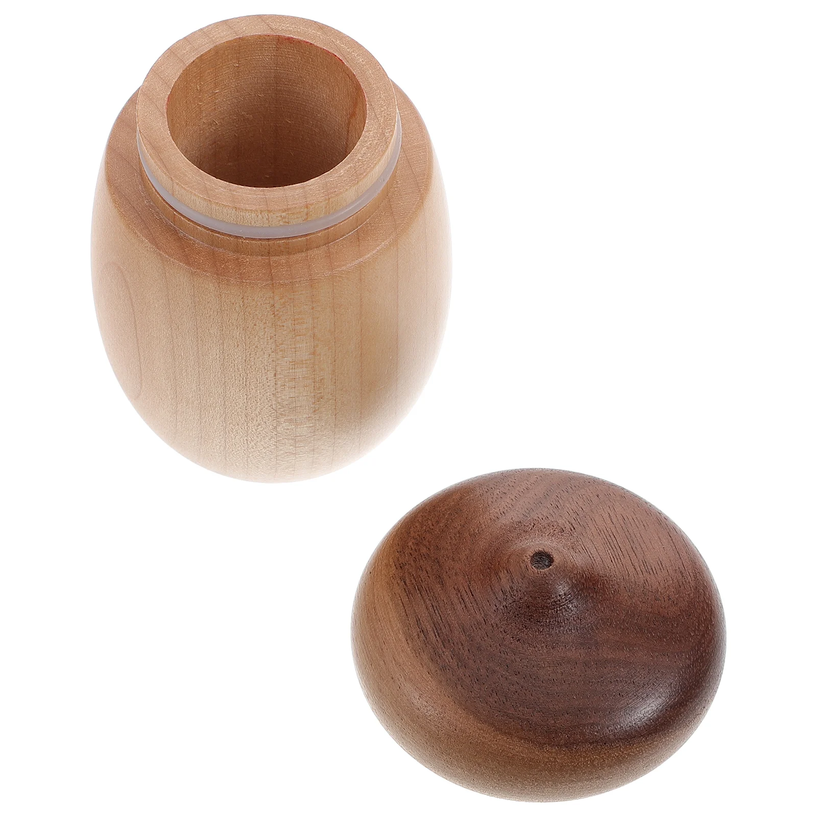 

Toothpick Holder Dispenser Container Home Jar Toothpicks Cotton Kitchen Storage Sfigurines Organizer Shaped Acorn Wood Household