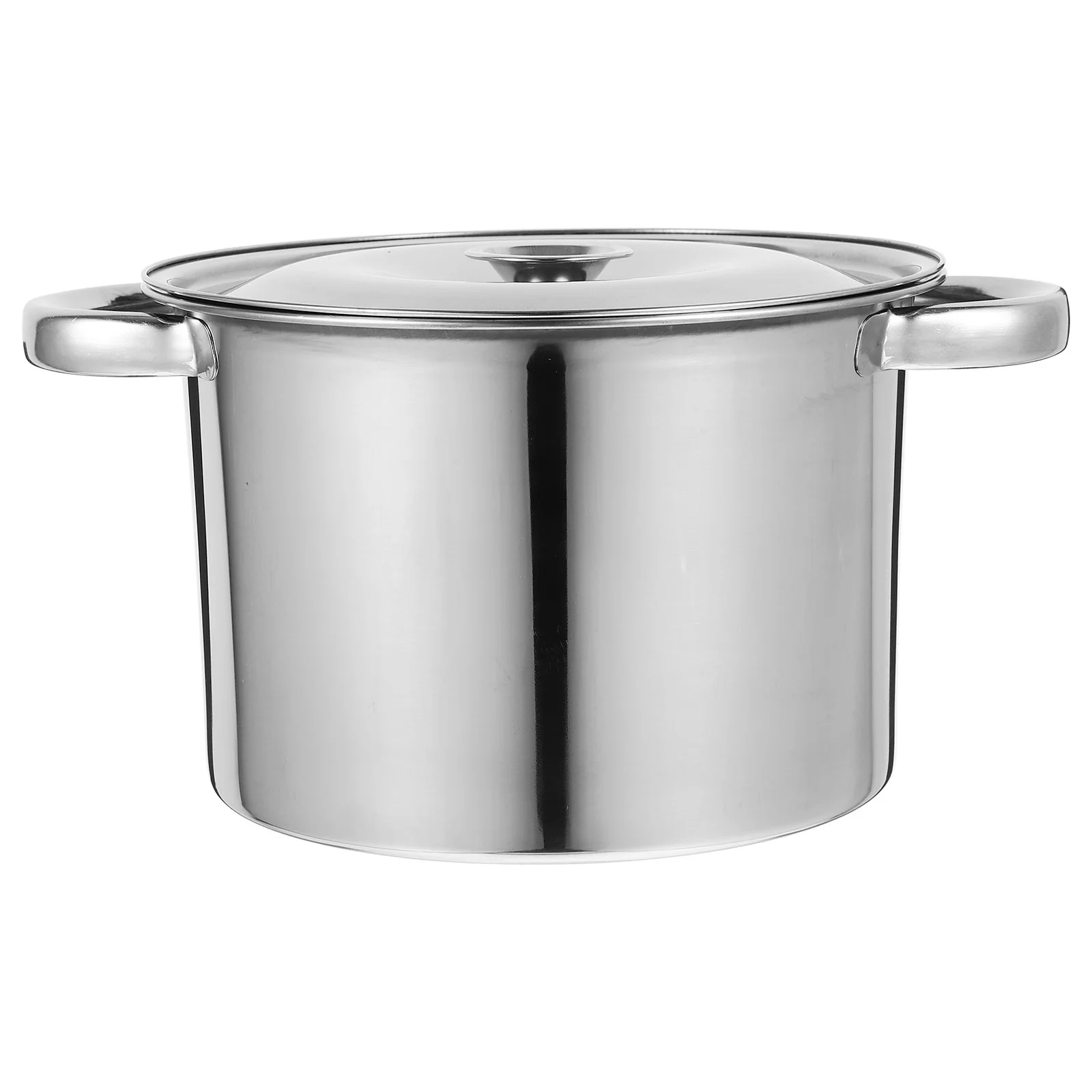 

Covered Stockpot Boiling Stainless Steel Cooking Kitchen Cookware Soup Stew Utensils