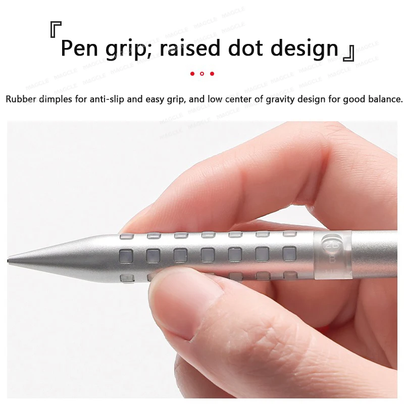 Фото Pentel Smash Q1005 Художественный рисунок Металлический механический карандаш с низким центром тяжести, устойчивый к скольжению 0,5 мм для рисования, письма №5