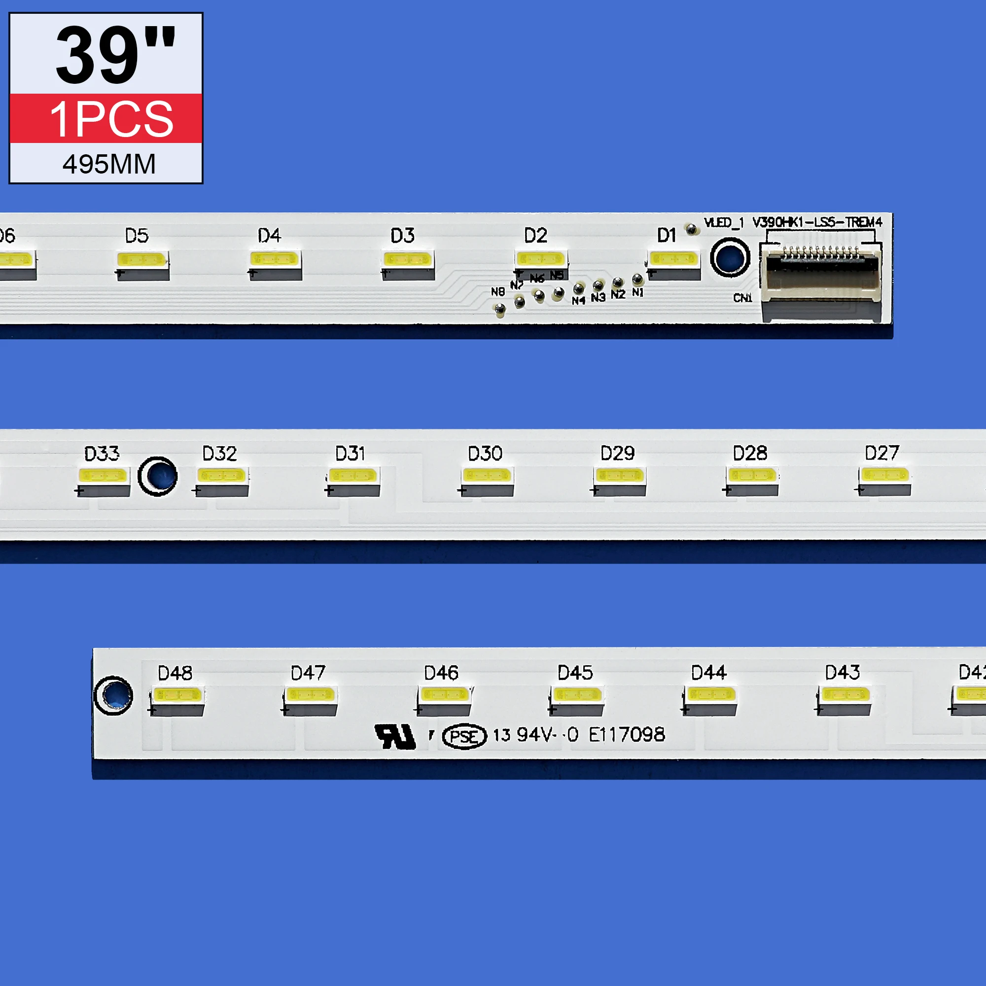 Новый 1 шт. LE39A700K 4A-D069457 V390HK1-LS5 V390HJ1-LE1 светодиодный задний фонарь V390HK1-LS5-TREM4 495 мм 48 |