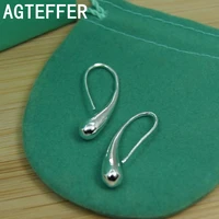 agteffer hot sale fashion 925 silver earring jewelry teardropwater dropraindrop dangle earrings for women valentine gifts