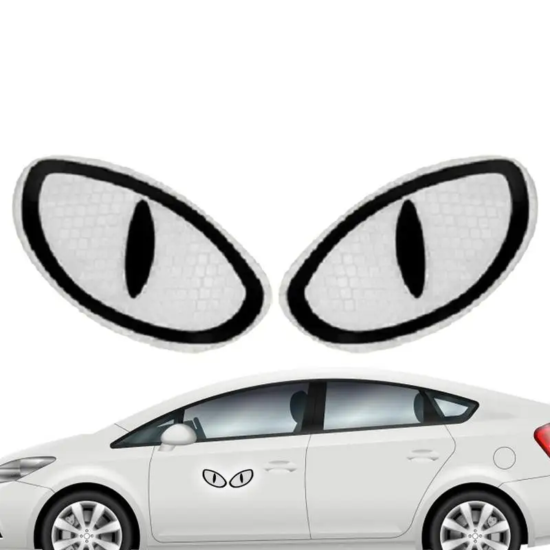 

Reflective Car Decal 2PCS Creative Night Safety Warning Car Sticker Adhesive Car Whole Body Styling Decal Automobile Accessories