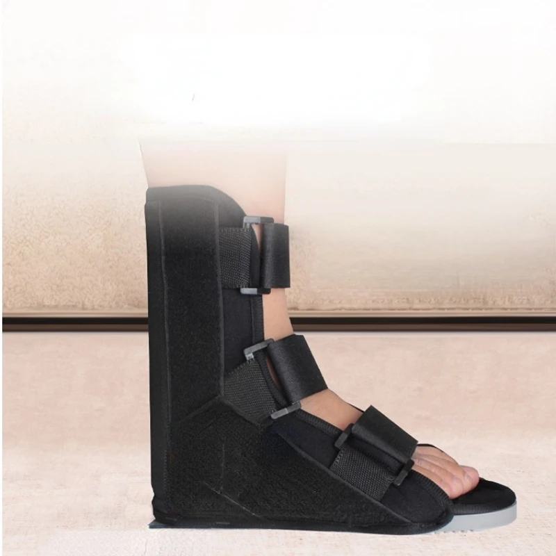 

Ankle fixing brace T-shoe footrest