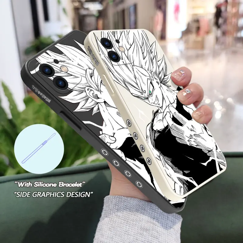 Dragons Balls Son Gokus Bejītas Phone Case For Samsung A53 A50 A52S A51 A72 A71 A73 A32 A22 A20 A30 A21S 4G 5G with Hand Strap