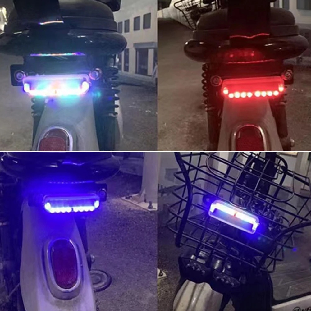 

Airtightness Warning LED Light Solar Automatic Charging Solar Warning Light For Car Motorcycle Rechargeable Colorfu