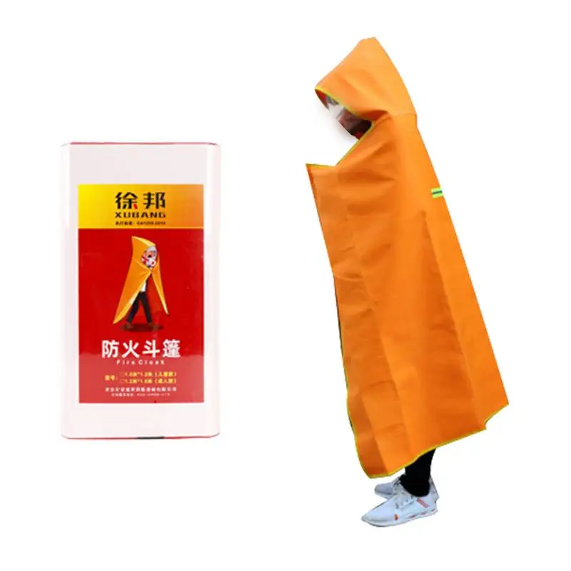 

Fire Retardant Cloak Fire Retardant Cloak Flame Retardant Coat Full Body Protection Heat Insulation Home Escape Suit For Head