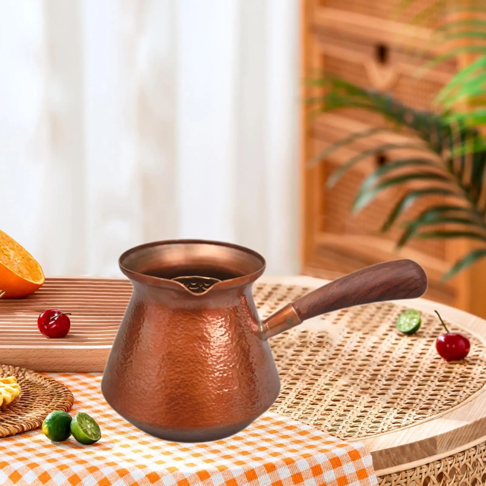 Посуда для напитков медный кувшин молока 0 8 л практичная кофеварка прочный