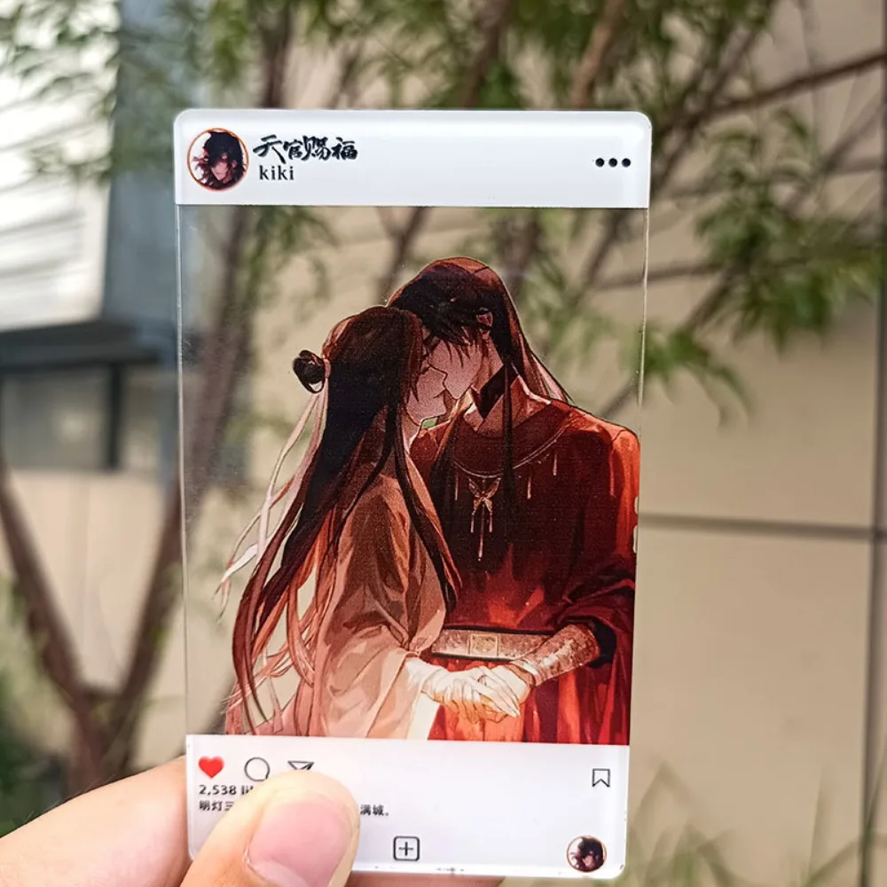 

Аниме Tian Guan Ci Fu акриловая прозрачная карта для ролевых игр Xie Lian Hua Cheng периферийные устройства для выставки в стиле комиксов реквизит подарок