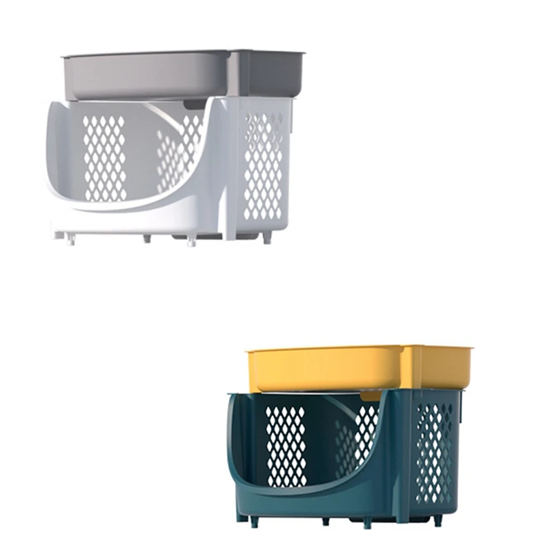 

Movable Storage Rack Kitchen Fruit Vegetable Storage Cart Bathroom Toiletries Organizer