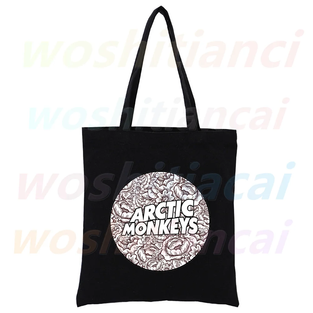 

Arctic Monkeys Sound Wave Rock Band Shopping Canvas Bag Female Girl Tote Eco Shopper Shoulder Bags,Drop Ship