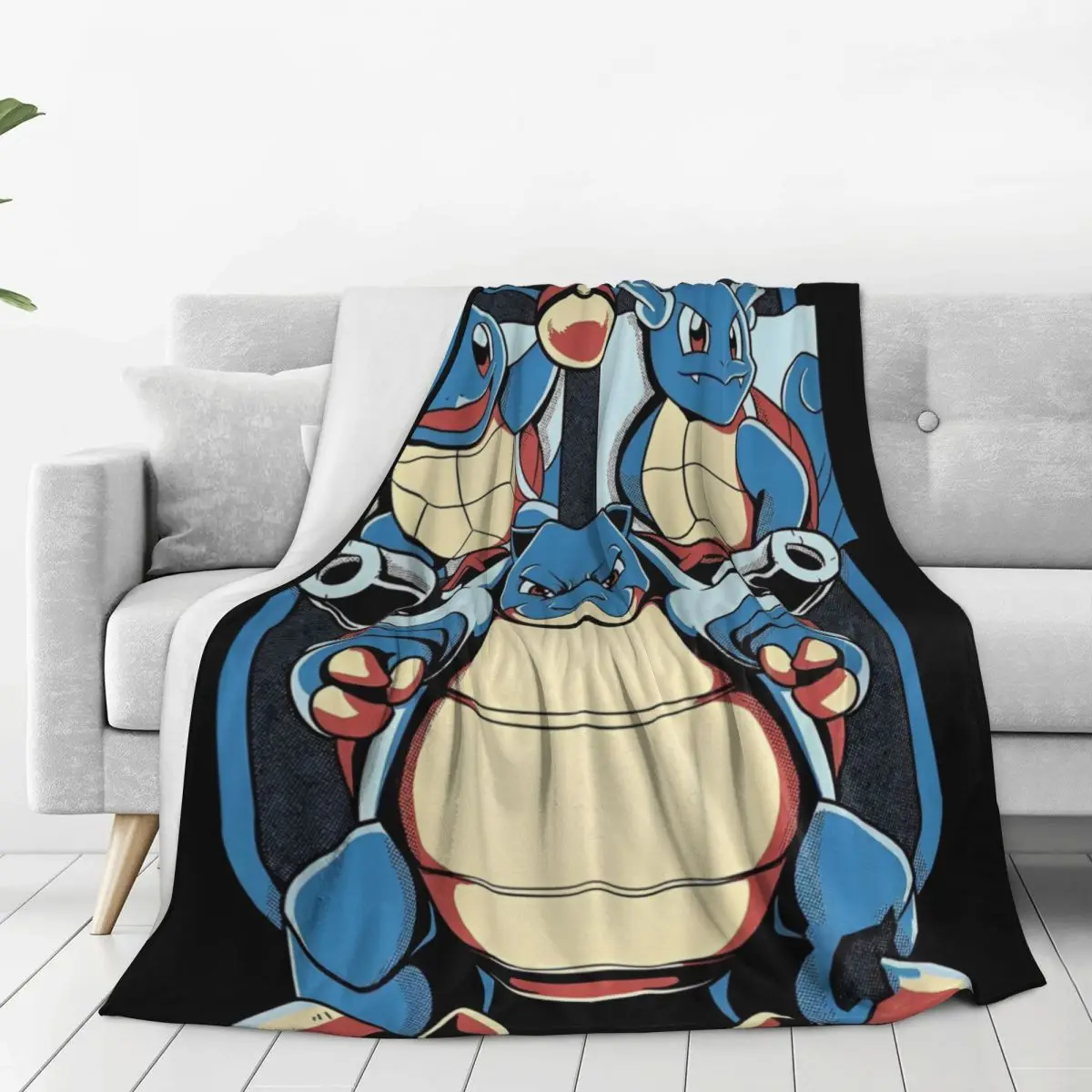 Аниме Pokemon Blastoise мультфильм шерстяные одеяла походное фланелевое одеяло для