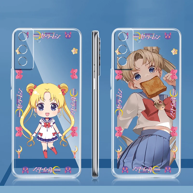Чехол для телефона с изображением девушки из аниме Сейлор Мун Samsung Galaxy S22 S21 S20 Ultra