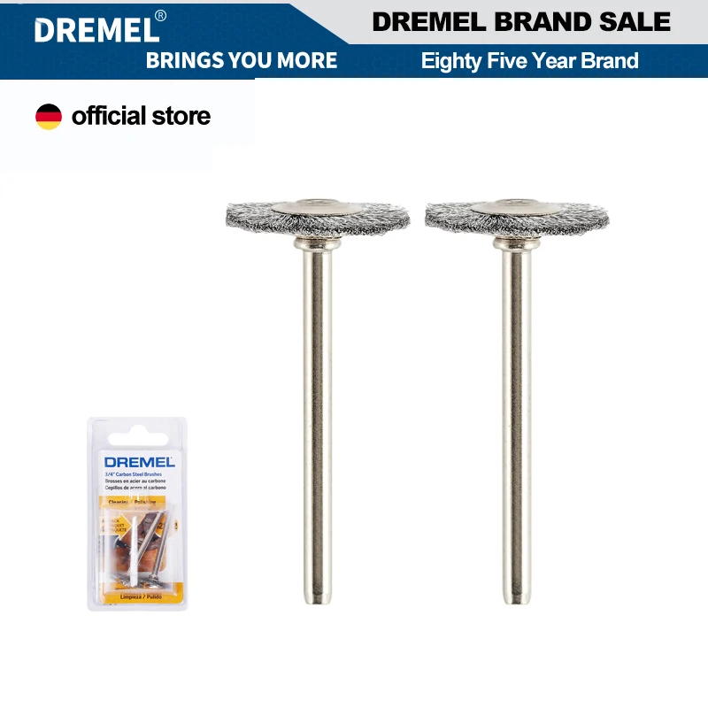 

Dremel 428 Carbon Steel Wire Brush Abrasive Polishing Tool Compatible Dremel 3000 4000 4250 8220 8260 Electric Drill Accessories