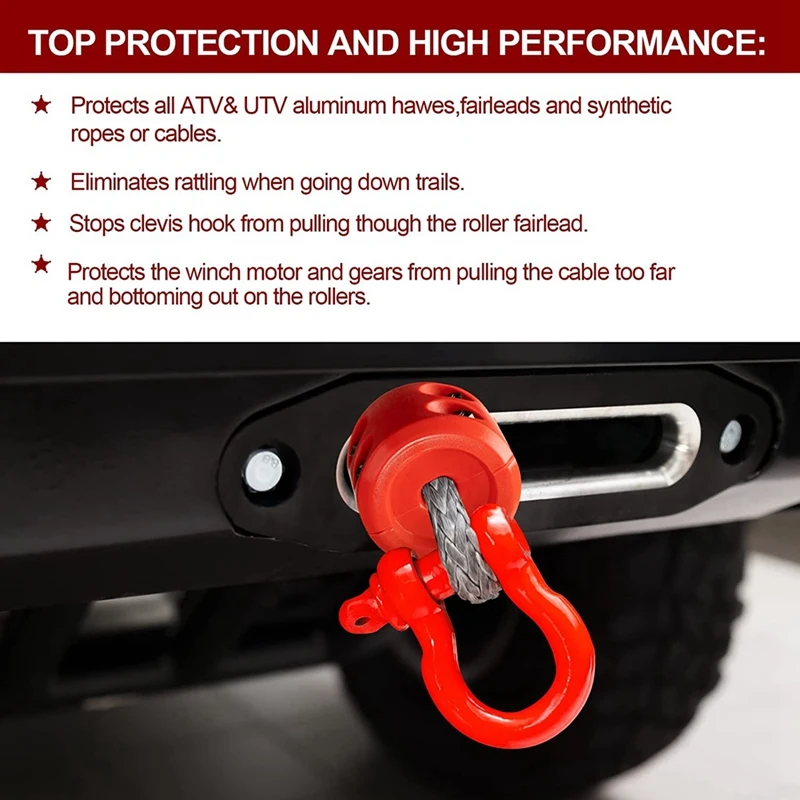 4 шт. резиновая Стопорная Лебедка для ATV SUV