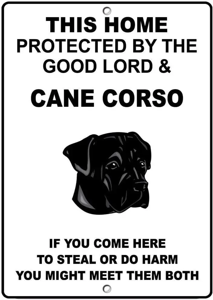 Домик для собак Cane enco защищенный Good Lord и Новинка с металлическим знаком 8X12 дюймов