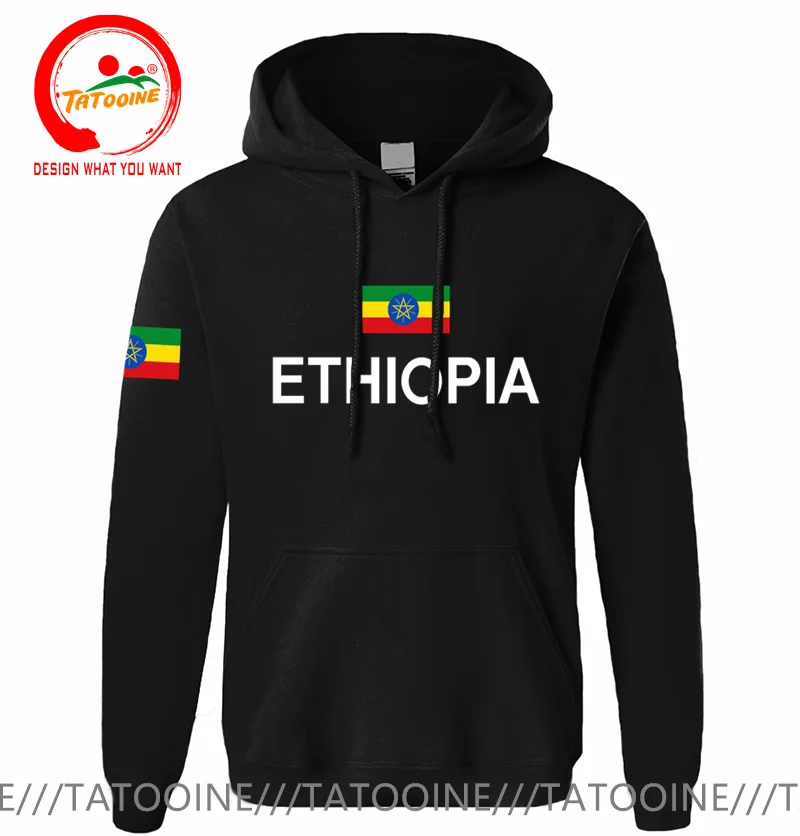 Трендовый стиль толстовки с картой Эфиопии капюшоном из судьи семейная
