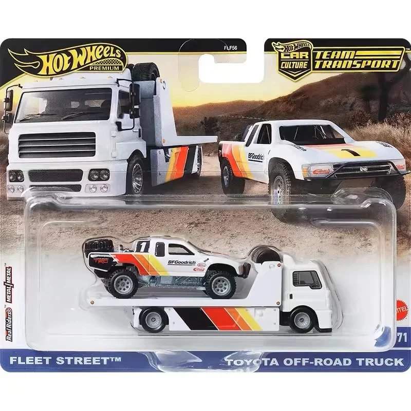 Оригинальный автомобиль Hot Wheels Premium Team Transport Culture Nissan Euro Hauler Fleet Street Toyota Supra игрушки