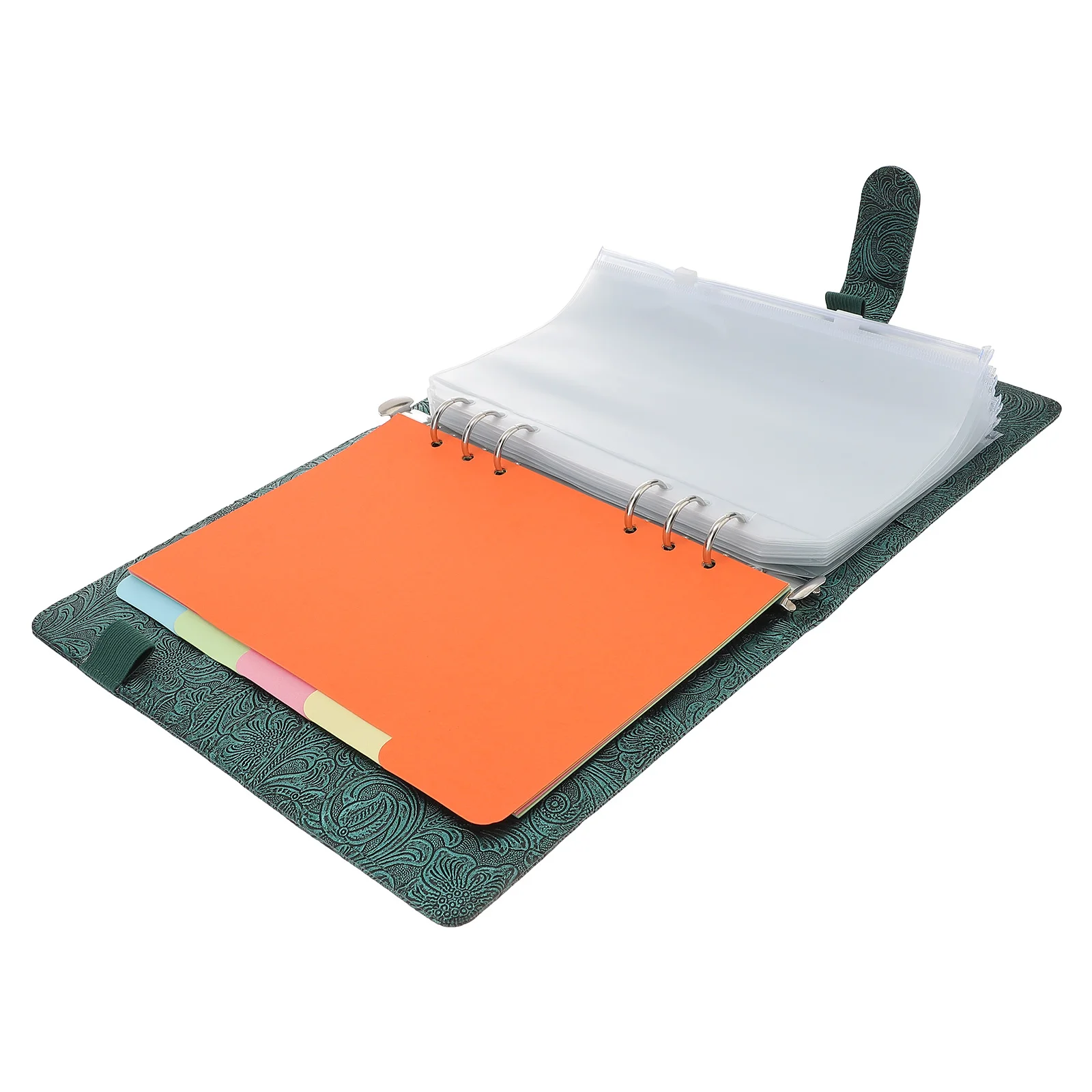 

Budget Book Money Organizer Cash Binder Envelope Zipper Adhesive Imitation Folder