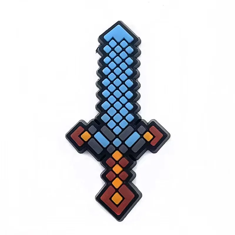 18pcs Shoe Croc Charms Removable Cartoon Game Building Blocks  Decoration Sandals Accessories Kids Festival Gifts Boy