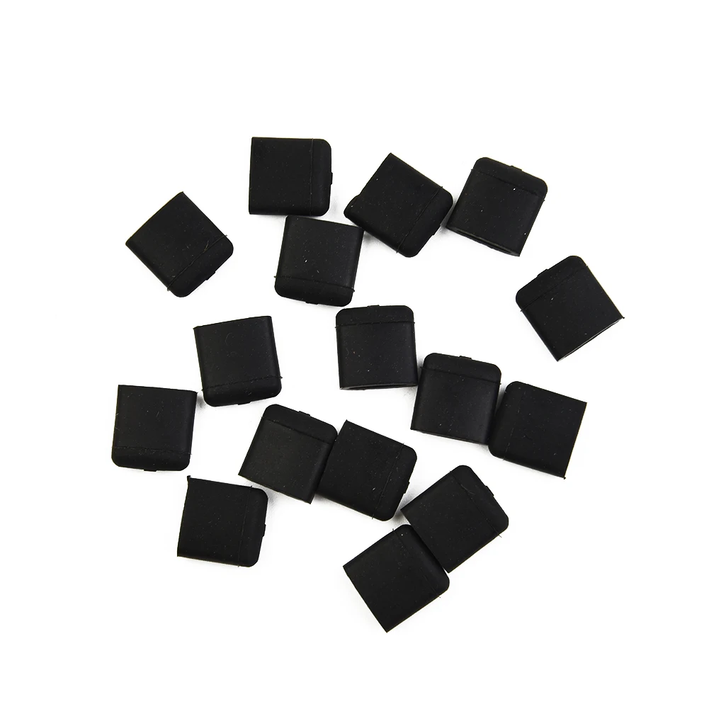 

16 Pcs Air Fryer Rubber Bumpers Air Fryer Tray Feet Replacement Parts Silicone Accessories Non-Scratch Protective Covers Black