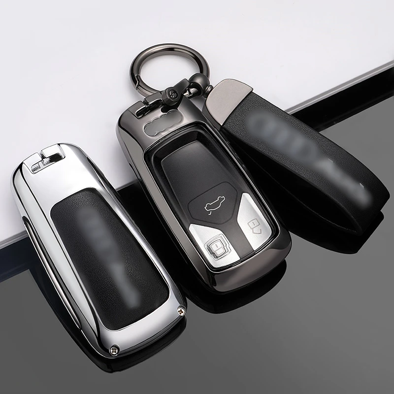 

Подходит для Audi A4L A4 B9 Q5 Q7 TT TTS TFSI A5 S5 8S 2016 2017 новая модель 2019 чехол для автомобильного ключа из цинкового сплава защитный чехол