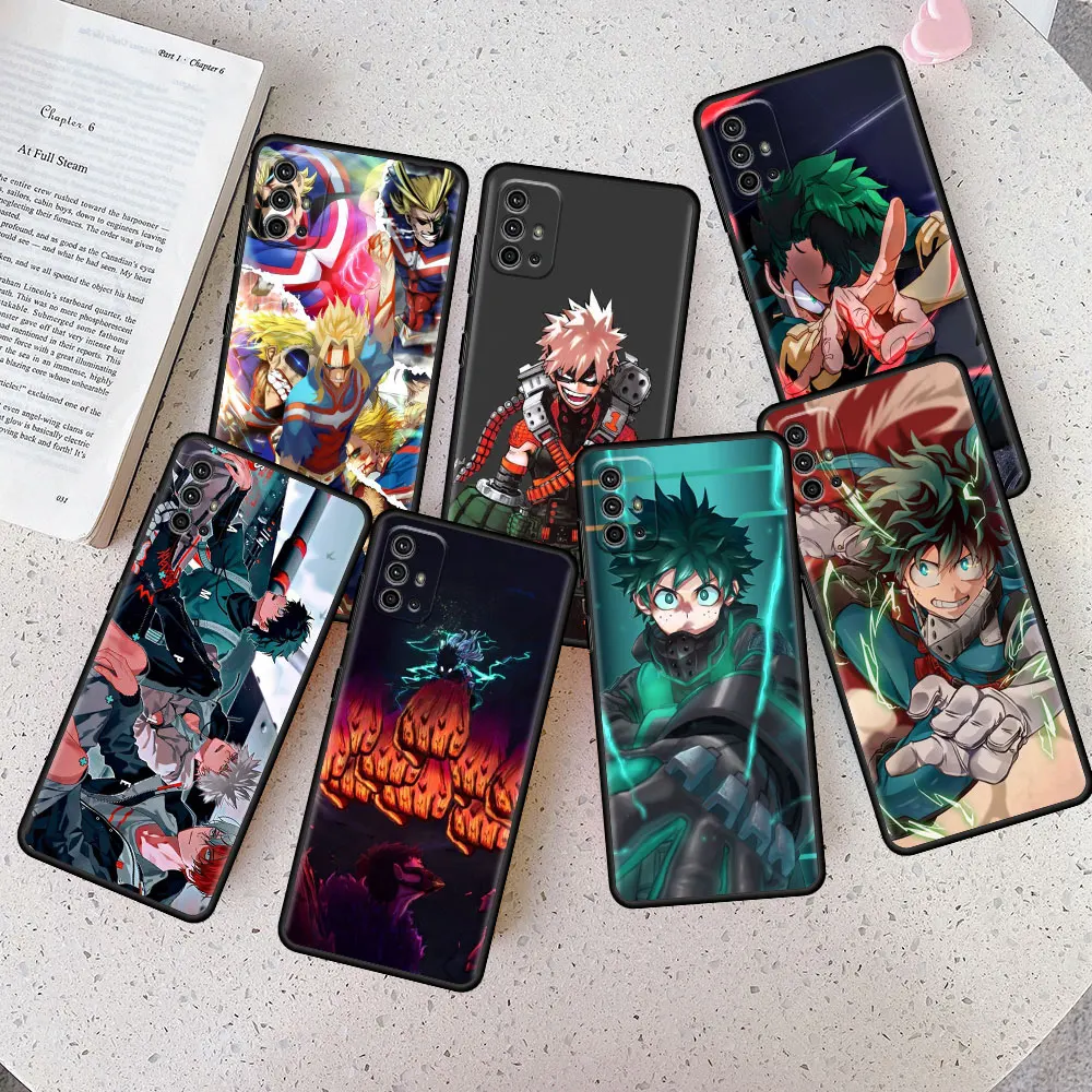 

Soft Case Cover for Motorola Moto One Fusion Edge 20 30 Pro G Stylus G30 G9 Plus Play Black Phone Anime My Hero Academia