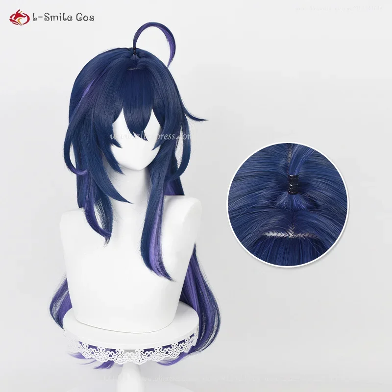Game Honkai: Star Rail Seele Косплей Парик 73 см Синий Черный Фиолетовый Волосы на голове