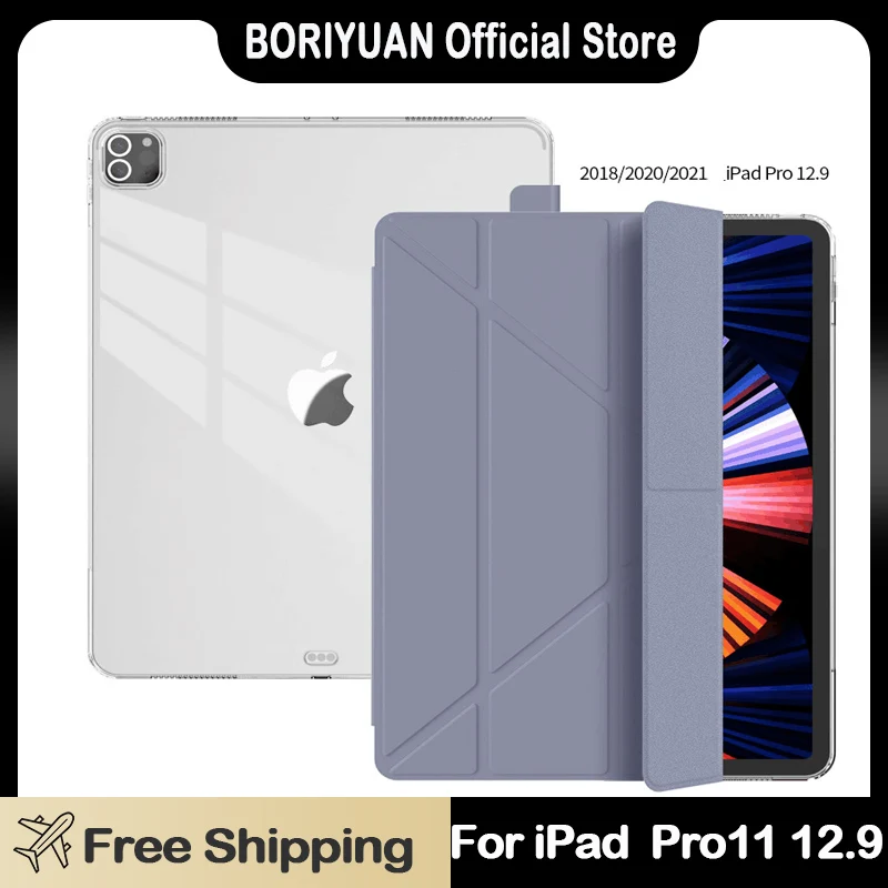 

Складной силиконовый чехол для Apple Ipad, Магнитный смарт-чехол, защитный чехол для ipad Pro 11 12,9 2020 2021, защитный чехол