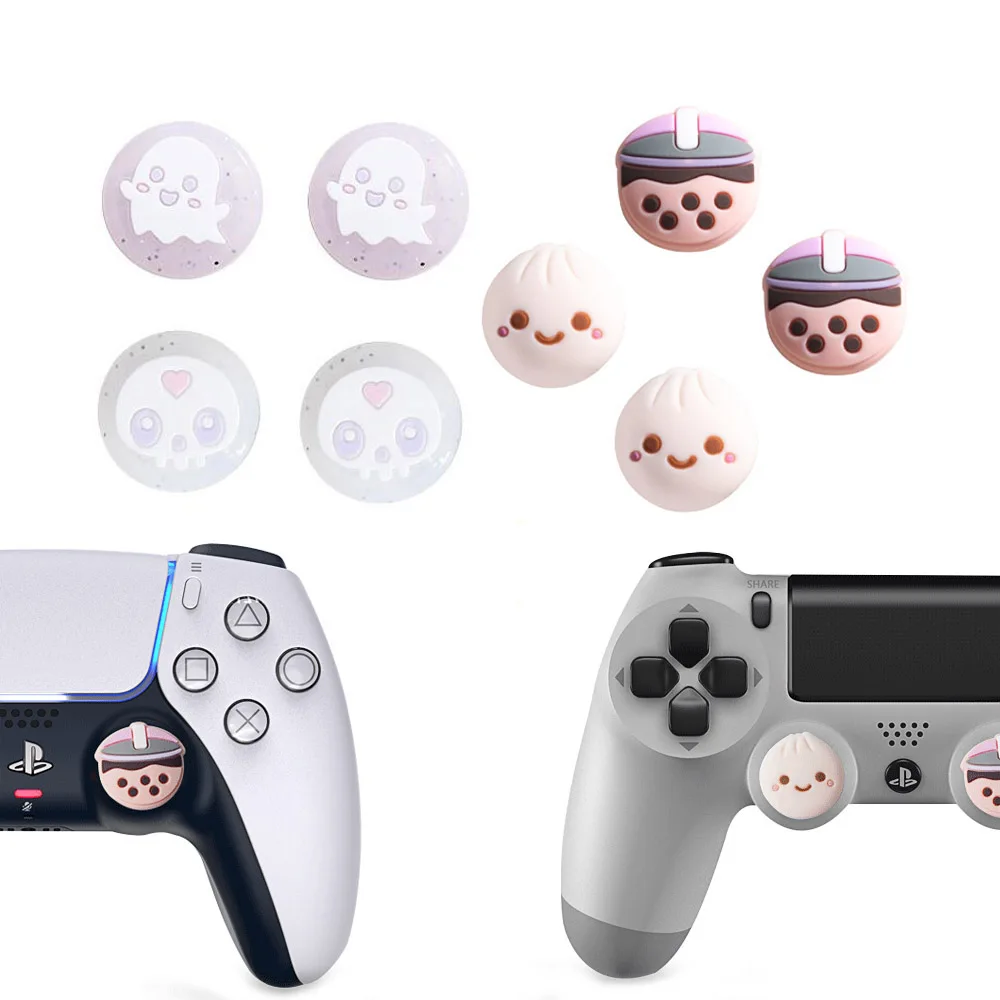 

Cute Silicone Thumb Stick Grip Cap Joystick Cover For Sony PS5 PS4 PS3 Xbox One/360 Slim Series X/S Switch Pro ThumbStick Case