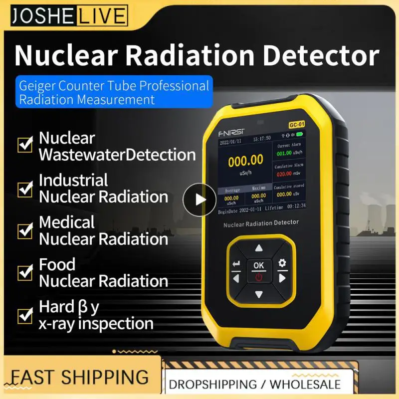 

New Dosimeter X-ray γ-ray β-ray Nuclear Radiation Detector Portable Radioactivity Tester Tools Geiger Counter Higher-precision