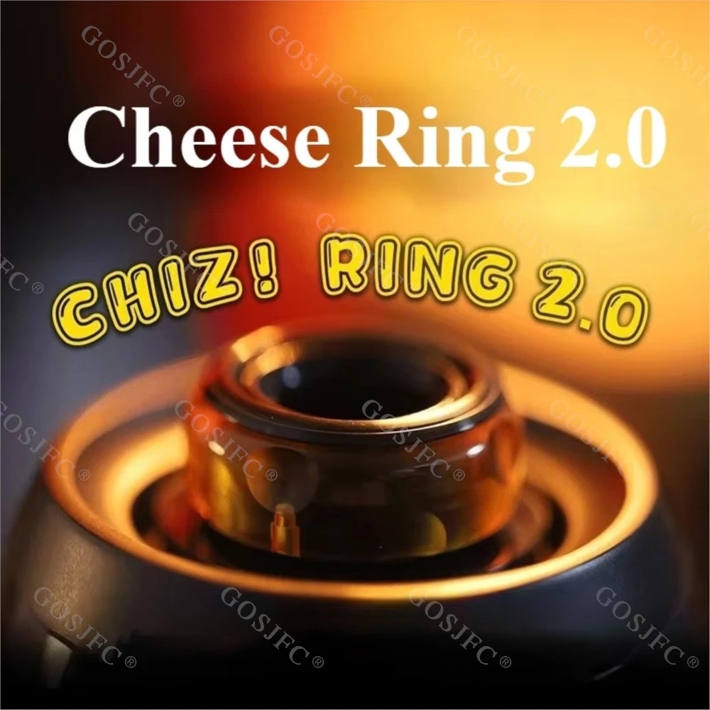 Фото GAO EDC Cheese Ring 2,0 EDC Механическая плотная трещотка PEI Сегментное кольцо на кончике пальца Снятие стресса Настольная игрушка №1