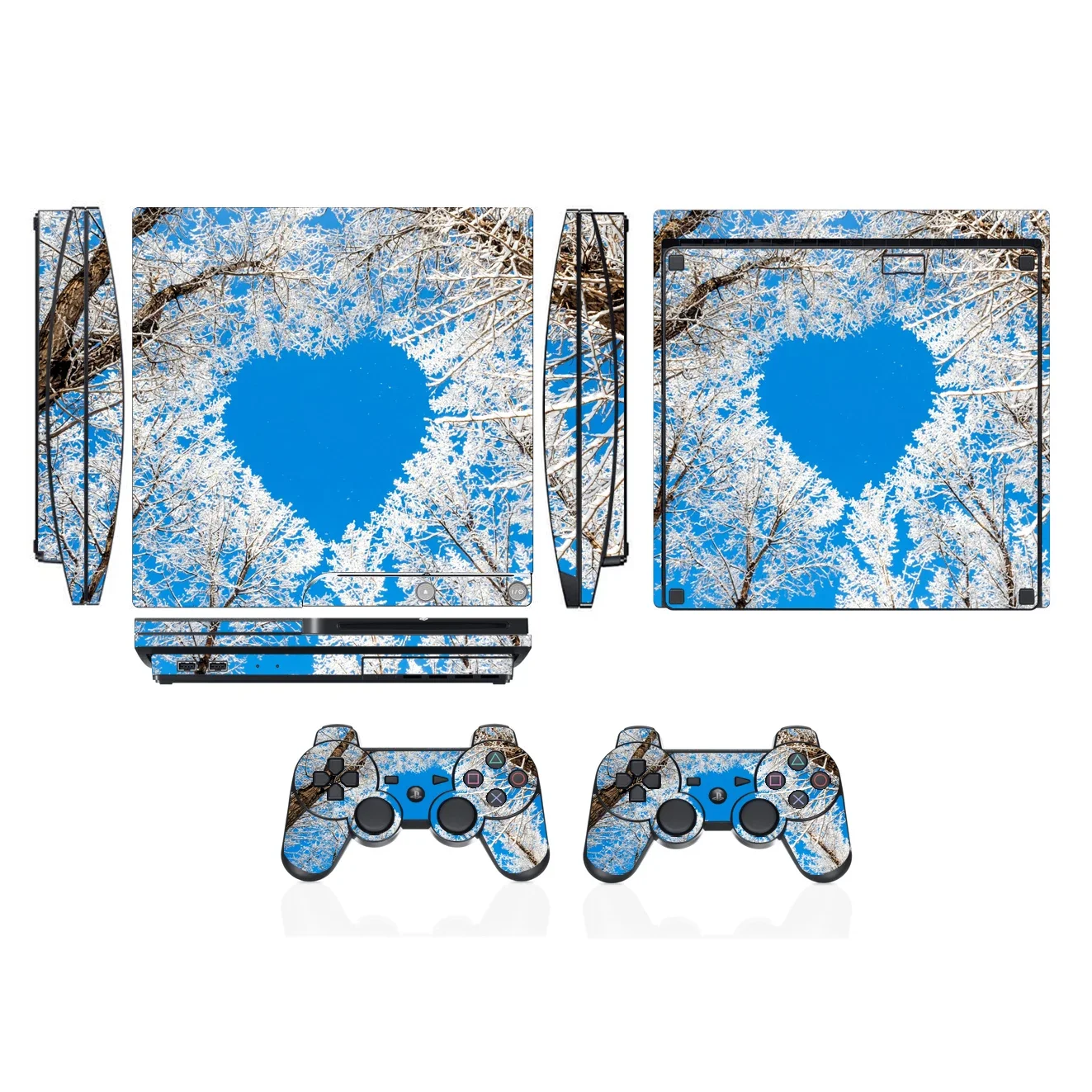 Beautiful Scenery 3307 Vinyl Skin Sticker Protector for Sony PS3 Slim PlayStation 3 and 2 controller skins Stickers