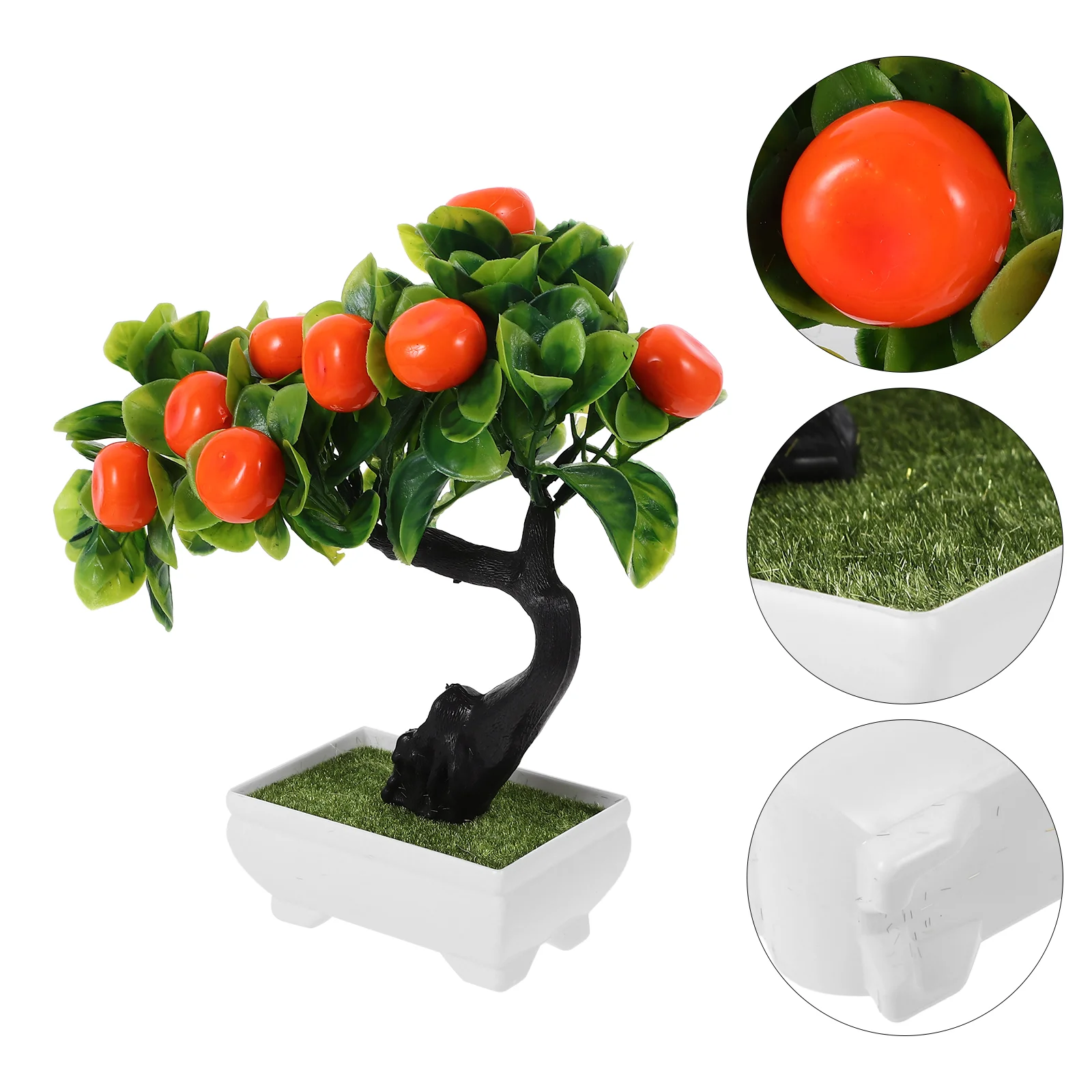 

Fake Flowers Bonsai Ornaments Faux Potted Plants Vivid Bouquet Plastic Artificial Small Decor Adornments